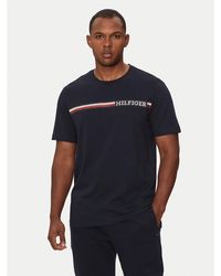 Tommy Hilfiger - T-Shirt Chest Stripe Mw0Mw36739 Regular Fit - Lyst