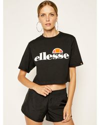 Ellesse - T-Shirt Alberta Crop Sgs04484 Regular Fit - Lyst