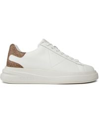 Guess - Sneakers Elba Fmpvib Lea12 Weiß - Lyst