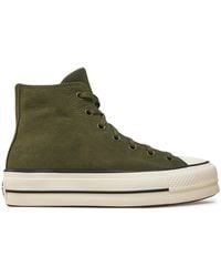 Converse - Sneakers Aus Stoff Chuck Taylor All Star Lift Platform Hi A11144C - Lyst
