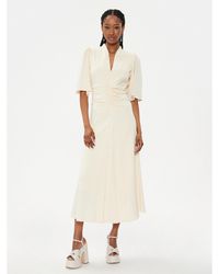 Gestuz - Kleid Für Den Alltag Brina 10908884 Écru Regular Fit - Lyst