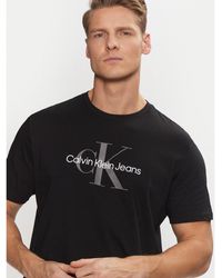 Calvin Klein - T-Shirt Ss Hero Monogram Tee 30S Eu Opt 00040Em286 Regular Fit - Lyst