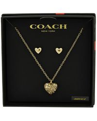 COACH - Schmuckset Halskette Und Ohrringe 37541359 - Lyst