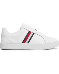 Tommy Hilfiger - Sneakers Essential Court Sneaker Stripes Fw0Fw07779 Weiß - Lyst