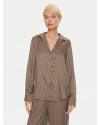 Calvin Klein - Pyjama-T-Shirt Buttondown 000Qs7302E Regular Fit - Lyst