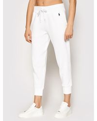 Polo Ralph Lauren - Jogginghose Akl 211794397002 Weiß Regular Fit - Lyst