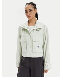 Calvin Klein - Übergangsjacke Utility J20J223030 Écru Regular Fit - Lyst