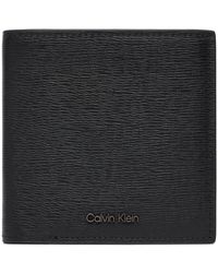 Calvin Klein - Große Herren Geldbörse Saffiano Ew Slim Trifold W Card Lv04D1075G - Lyst