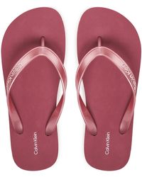 Calvin Klein - Zehentrenner Flatform Flip Flop Met Tpu Hw0Hw03120 - Lyst