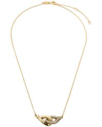 Tory Burch - Halskette Interlocking Wishbone Pendant 161070 - Lyst