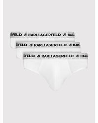 Karl Lagerfeld - 3Er-Set Slips Logo 211M2103 Weiß - Lyst