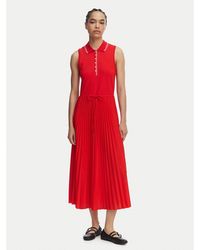 Tommy Hilfiger - Kleid Für Den Alltag 1985 Pleated Ww0Ww49621 Regular Fit - Lyst