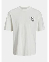 Jack & Jones - T-Shirt Dirk 12249223 Weiß Wide Fit - Lyst