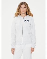 Helly Hansen - Sweatshirt W Hh Logo Full Zip Hoodie 2.0 34461 Weiß Regular Fit - Lyst