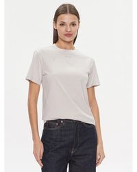 Calvin Klein - T-Shirt Metallic Micro Logo T Shirt K20K206967 Regular Fit - Lyst