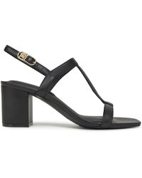 Tommy Hilfiger - Sandalen Leather Block Heel Sandal Fw0Fw08532 - Lyst