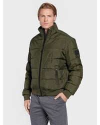 Calvin Klein - Daunenjacke Mix Media Quilt K10K110331 Grün Regular Fit - Lyst