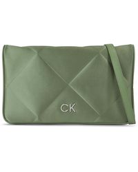 Calvin Klein - Handtasche re-lock quilt shoulder bag-satin k60k611300 sea spray lkg - Lyst