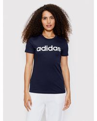 adidas - T-Shirt Loungewear Essentials Logo H07833 Slim Fit - Lyst