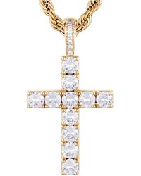 ICED STUFF - Anhänger Diamond Cross - Lyst