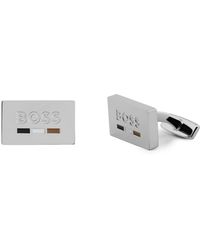 BOSS - Manschettenknöpfe B-Iconicdet-Cuf 50501902 - Lyst