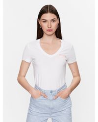 Guess - T-Shirt W3Yi38 J1314 Weiß Slim Fit - Lyst