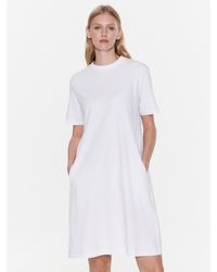 Max Mara - Kleid Für Den Alltag Gaspare 23362109 Weiß Regular Fit - Lyst