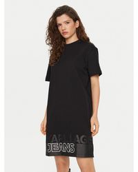 Karl Lagerfeld - Kleid Für Den Alltag A1W13015 Relaxed Fit - Lyst