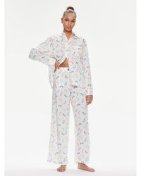 DKNY - Pyjama Yi90008 Weiß Regular Fit - Lyst