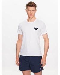 Emporio Armani - T-Shirt 211818 3R483 00010 Weiß Regular Fit - Lyst