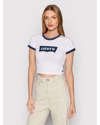 Levi's - T-Shirt Graphic Ringer A3523-0005 Weiß Regular Fit - Lyst