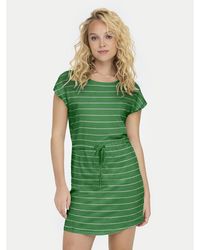 ONLY - Kleid Für Den Alltag May 15153021 Grün Regular Fit - Lyst