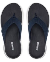 Skechers - Zehentrenner go walk flex sandal-splendor 141404/nvy navy - Lyst