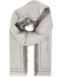 Calvin Klein - Tuch Emblem Graphic Lw Square Scarf Lv04F8073G - Lyst