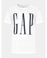 Gap - T-Shirt 499950-03 Weiß Regular Fit - Lyst