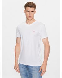 Guess - T-Shirt M2Yi24 J1314 Weiß Slim Fit - Lyst