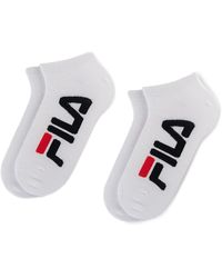 Fila - 2Er-Set Niedrige -Socken Calza Invisible F9199 Weiß - Lyst