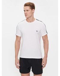 Emporio Armani - T-Shirt 211845 4R475 00010 Weiß Regular Fit - Lyst