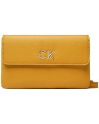 Calvin Klein - Handtasche re-lock dbl crossbody bag pbl k60k609140 kb7 - Lyst