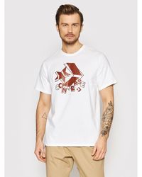 Converse - T-Shirt 10022944-A02 Weiß Standard Fit - Lyst