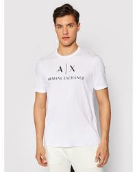 Armani Exchange - T-Shirt 8Nztcj Z8H4Z 1100 Weiß Slim Fit - Lyst