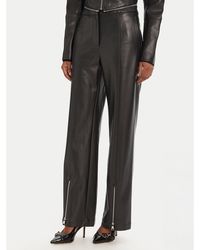 KARL LAGERFELD - Hose Aus Kunstleder A3W10091 Straight Fit - Lyst