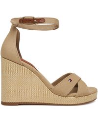Tommy Hilfiger - Sandalen Flag High Wedge Espad Crisscross Fw0Fw08661 - Lyst