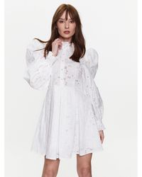 Custommade• - Kleid Für Den Alltag Jennifer 999370455 Weiß Regular Fit - Lyst