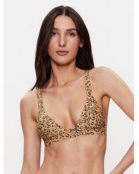 Volcom - Bikini-Oberteil Yess Leopard O1412303 - Lyst