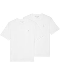 Marc O' Polo - 2Er-Set T-Shirts 327 2058 09102 Weiß Regular Fit - Lyst