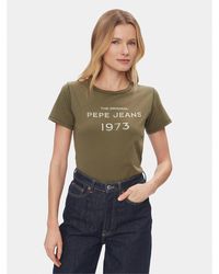 Pepe Jeans - T-Shirt Harbor Pl505743 Grün Regular Fit - Lyst