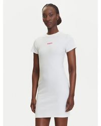 Tommy Hilfiger - Kleid Für Den Alltag Script Dw0Dw21186 Slim Fit - Lyst