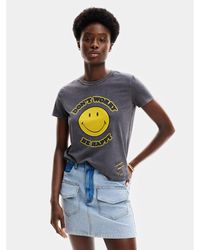 Desigual - T-Shirt More Smiley 24Swtkal Slim Fit - Lyst