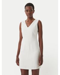 Calvin Klein - Kleid Für Den Alltag Lv044F012G Écru Regular Fit - Lyst